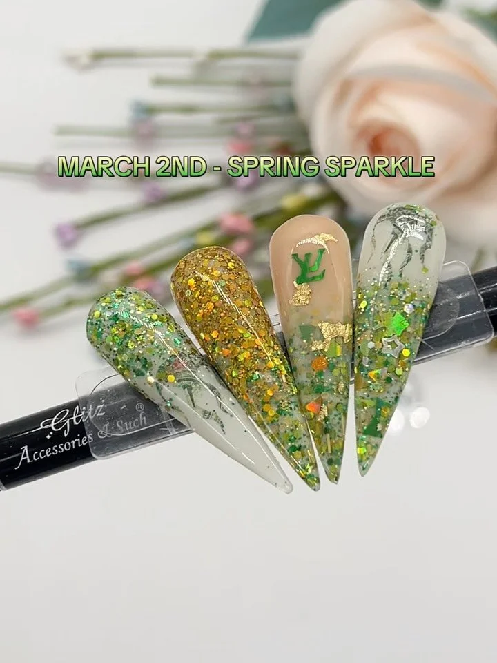 ✨🌸 MARCH 2 &bull; SPRING LUXURY NAIL INSPO 🌸✨

Fresh spring sparkle meets luxury encapsulation ✨💚
This design blends soft milky tones with holographic green accents to create a clean yet eye-catching spring set that clients instantly fall in love 