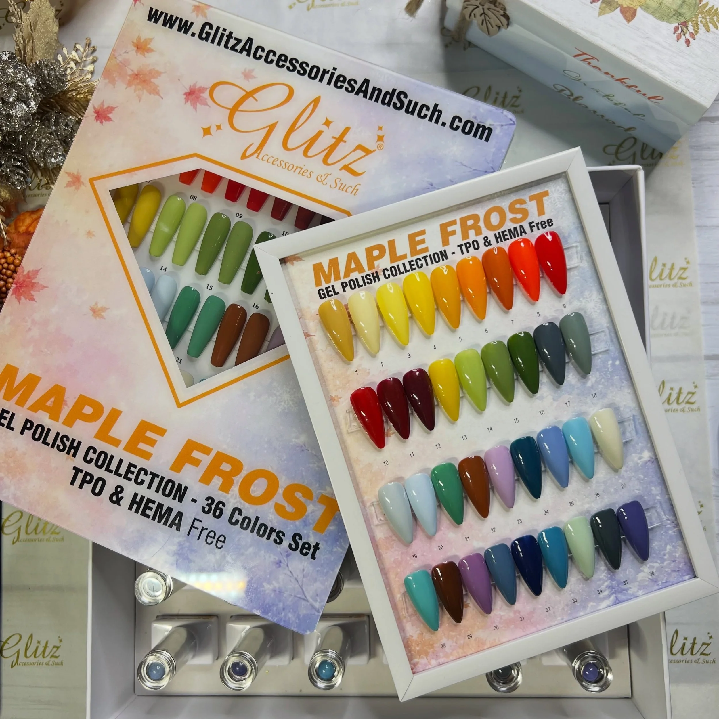 It was a great live video of swatching these beautiful colors with you 🧡🍁🩵❄️. 

🍁❄️ NEW Maple Frost Gel Polish Collection is HERE!

Get ready for Fall &amp; Winter with 36 highly pigmented, creamy gel polish colors in full-size 15 mL / 0.5 fl oz 