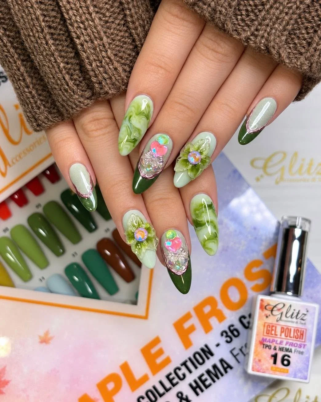 🍁❄️ NEW ARRIVAL: MAPLE FROST 
Your Fall &amp; Winter nail palette just got a serious upgrade! 😍

Meet Maple Frost, our NEW 36-color Gel Polish Collection featuring gorgeous shades made for cozy fall sets, holiday nails, winter designs &amp; everyda