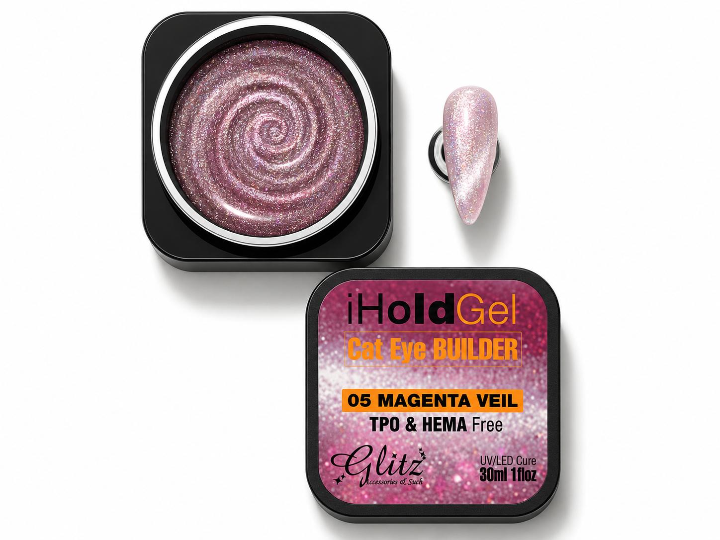#5 Magenta Veil - Cat Eye Hard Builder Gel