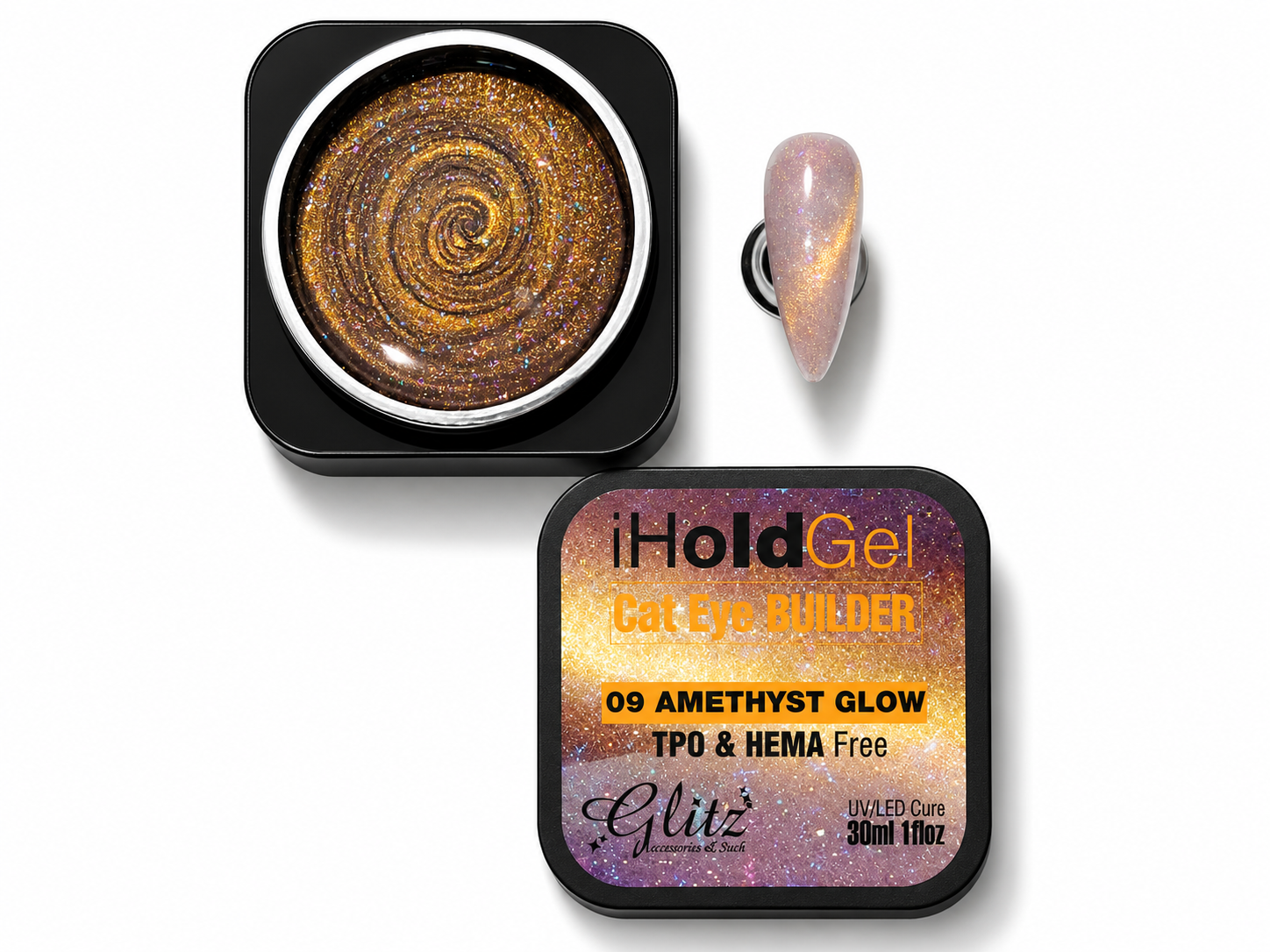 #9 Amethyst's Glow - Cat Eye Hard Builder Gel