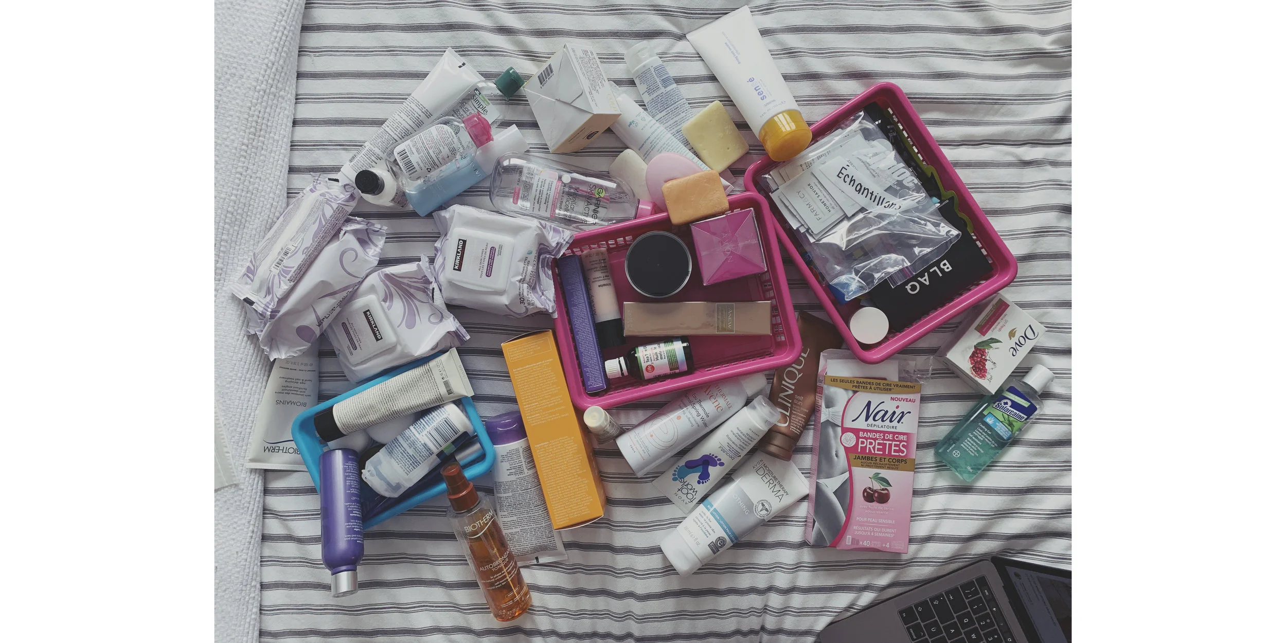 Ménage de mes produits pour le visage et le corps! 🙀