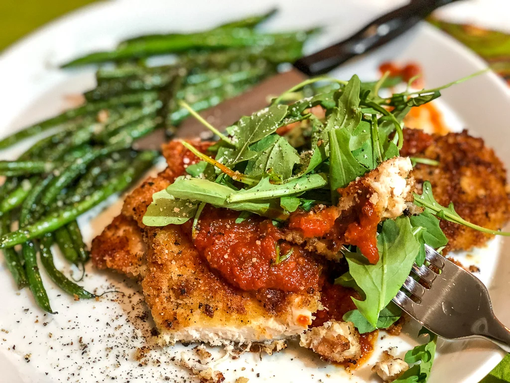 Encrusted Chicken with Arugula Salad (Copy)