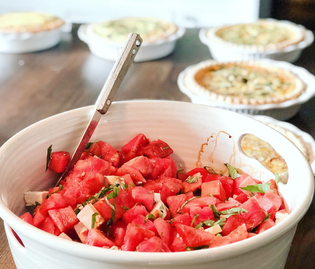 watermelon, feta &amp; balsamic