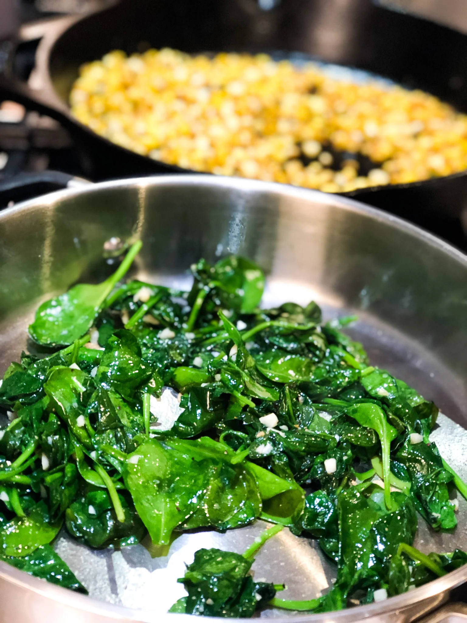sautéed garlicky spinach