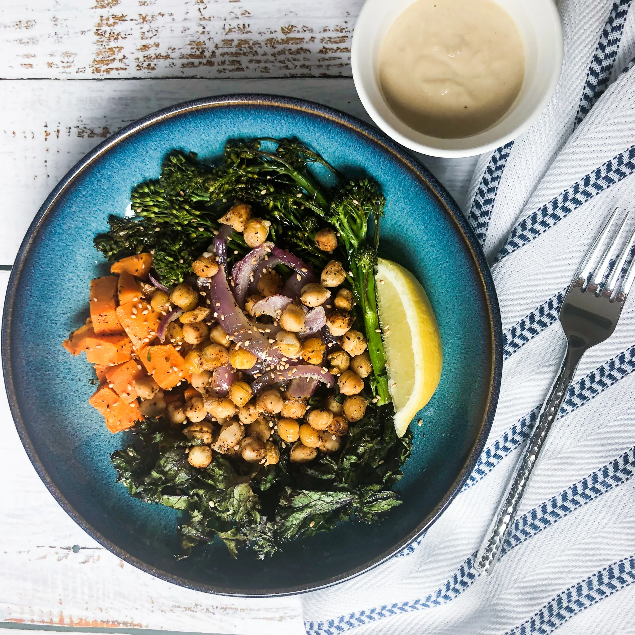 sweet potato chickpea buddha bowl