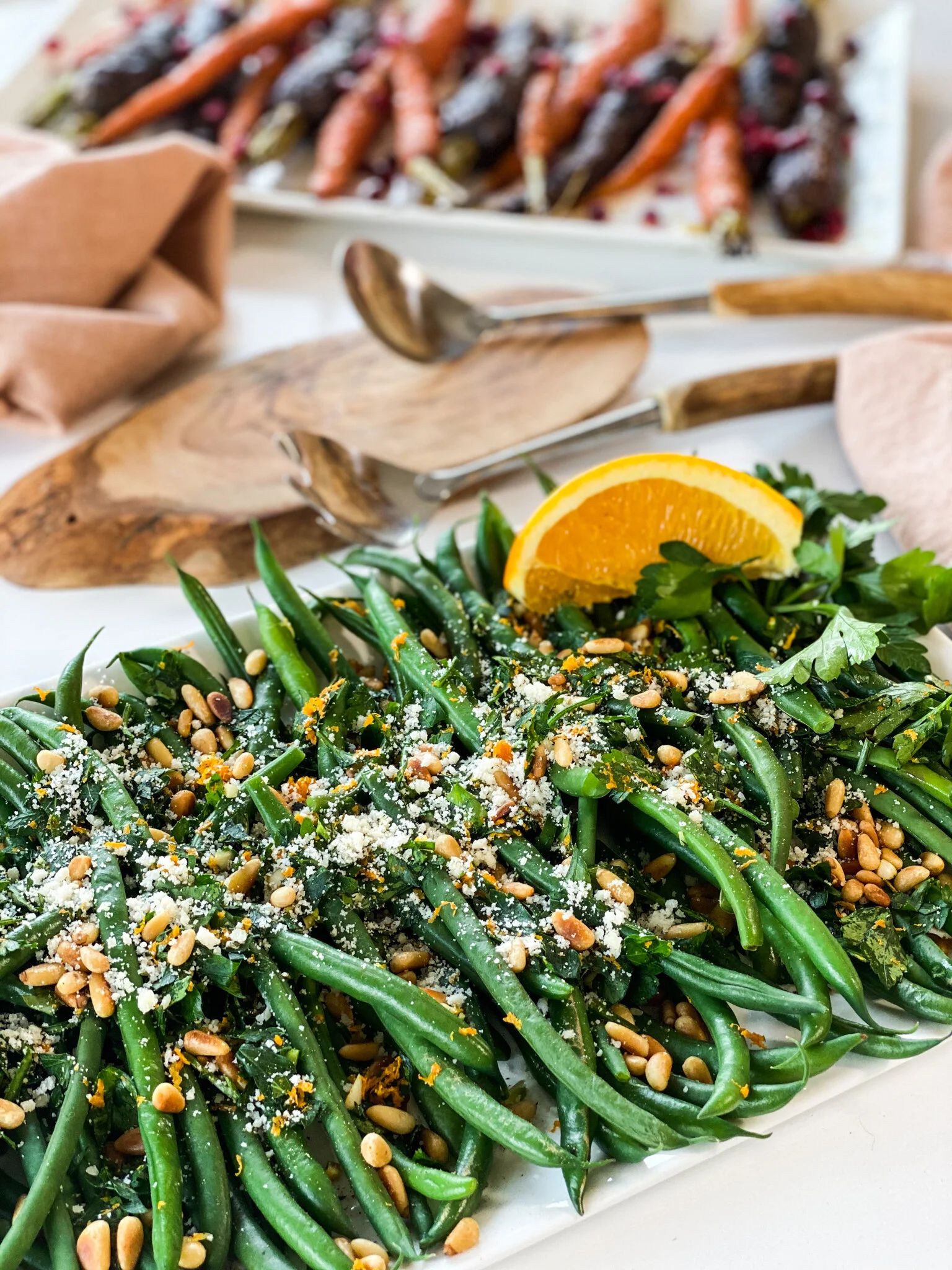 french green bean gremolata with a twist