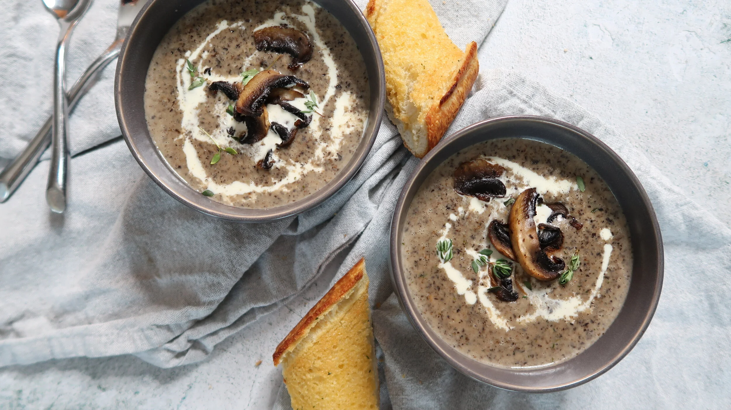 roasted cream of mushroom soup