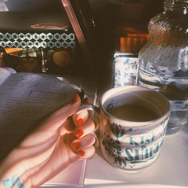 &quot;Good morning! After the exciting Sentimental Fools website launch yesterday, my cup is full and I&rsquo;m ready to dive into my to-do list, which includes planning some exciting projects! What does your to-do list look like? ✨&quot; - found in 