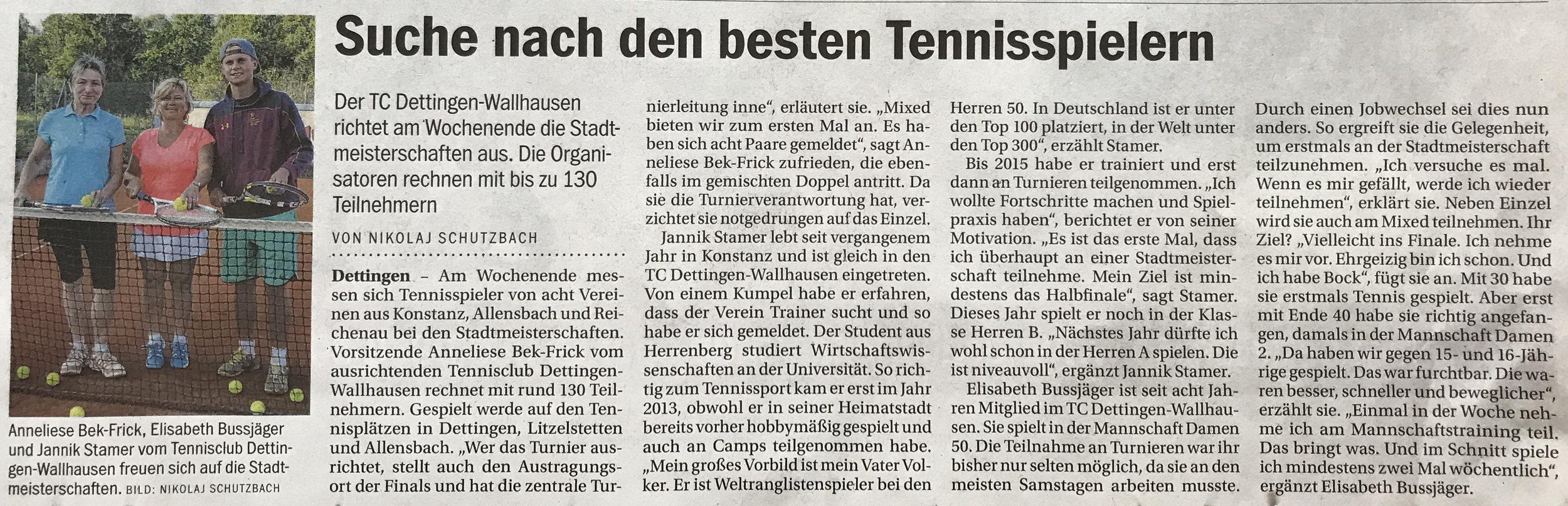 Südkurier am 6.9.2018
