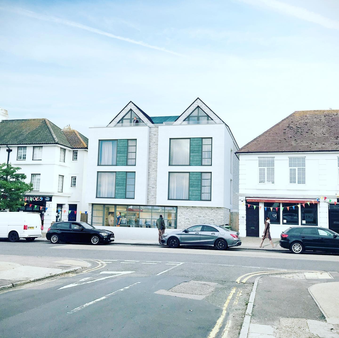 #transformationtuesday. . . . .
works have now started on this mixed used development project on the high street in #tankerton removing the existing single storey bungalow and creating 7no. flats (including a penthouse apartment) and 1no. commercial 