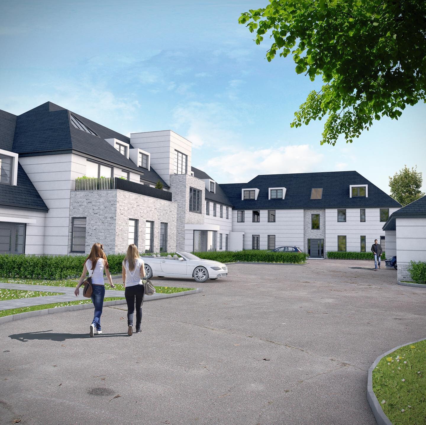 really excited to share this development of 18 luxury flats in #broadstairs for @futurehomesuk - utilising an existing 1960s (former language) school @inventarchitecture have transformed this tired structure into a contemporary block of apartments - 