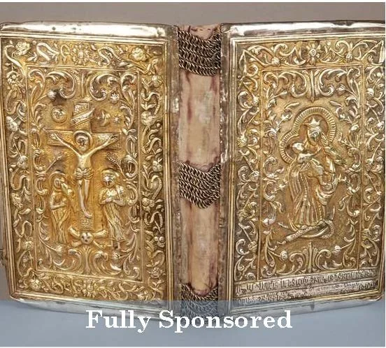 Evangeliarium: book of Epistles & Gospels (total cost: $3,000)