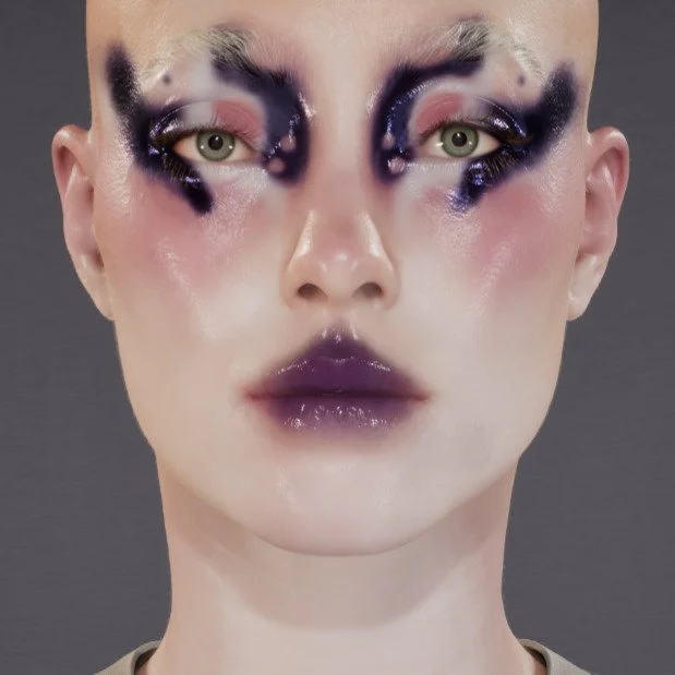 I just finished a couple of hours in a @virtual_cosmetics class, learning directly from @thealexbox as she walked us through the program and its design capabilities. This piece was created during the session, and it was genuinely so much fun to use.
