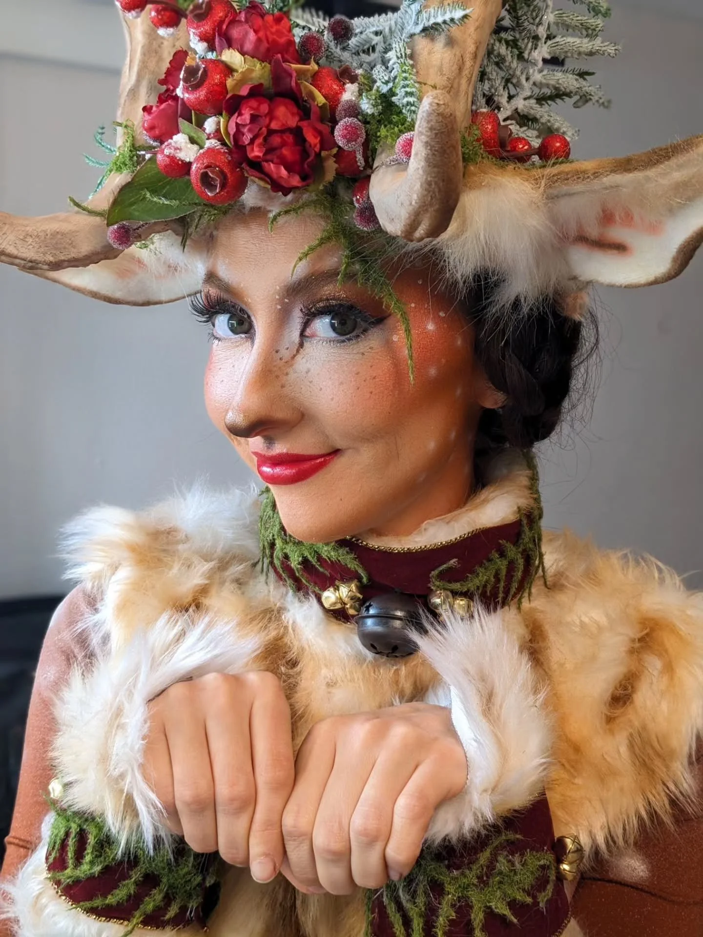 🦌This project was such a joy to bring to life.

From the first ideas to the final fitting, creating this forest guardian reindeer look for @eugenia_firedancer has been a gift. 

Eugenia is an incredible performer and such a thoughtful, trusting coll
