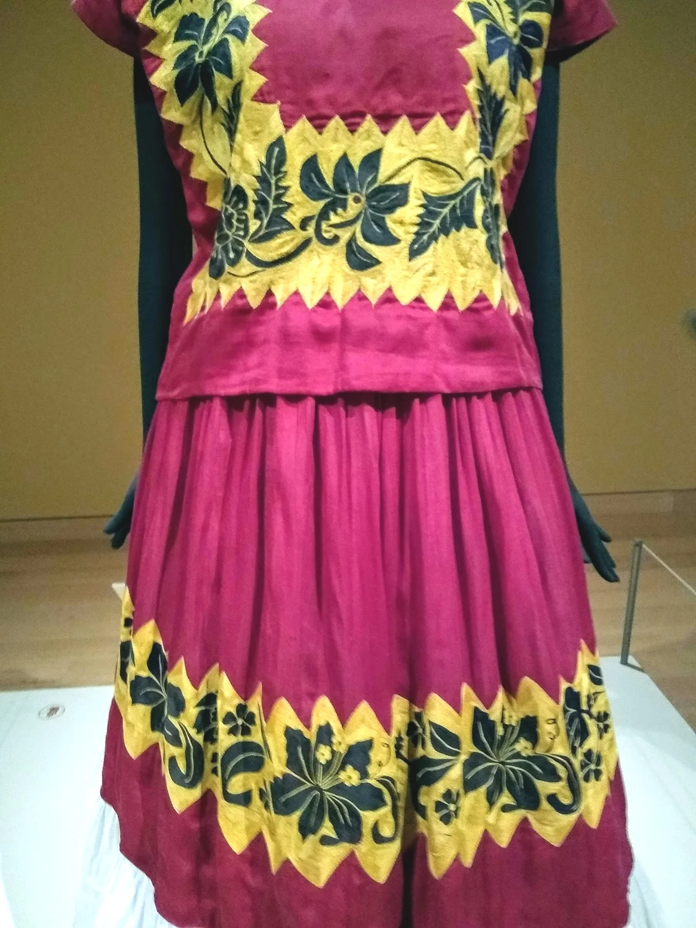 An outfit found in the locked bathroom. It belonged to Frida Kahlo.