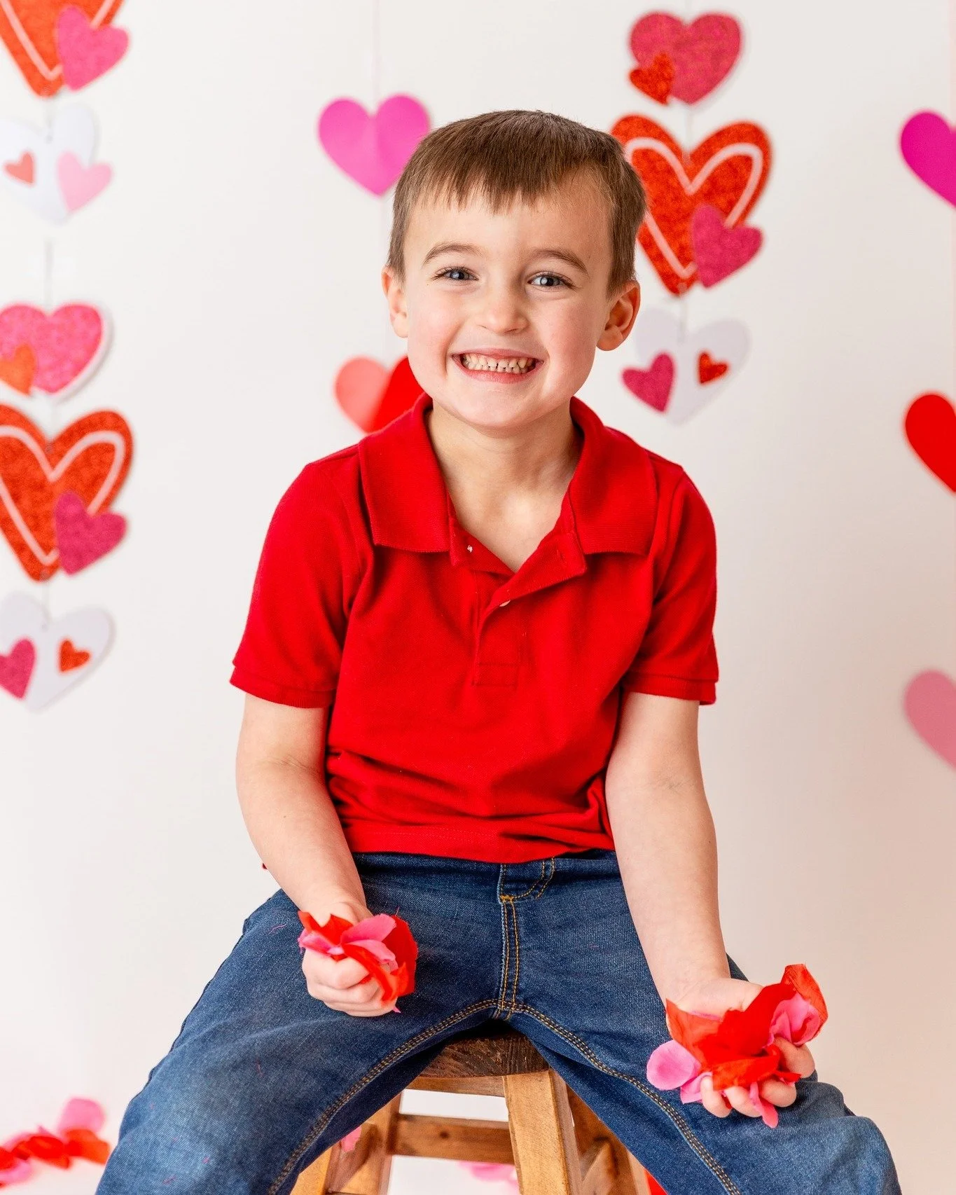 Oakley was such a ham in front of the camera today! Can't wait to share more photos from our Valentine's Day photo session! 💕