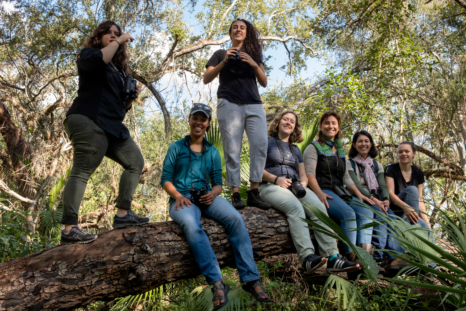 Group shot. Left to right: Leticia, Melissa, Natalie, Alison, Eliana, Ana & Kirsten V.