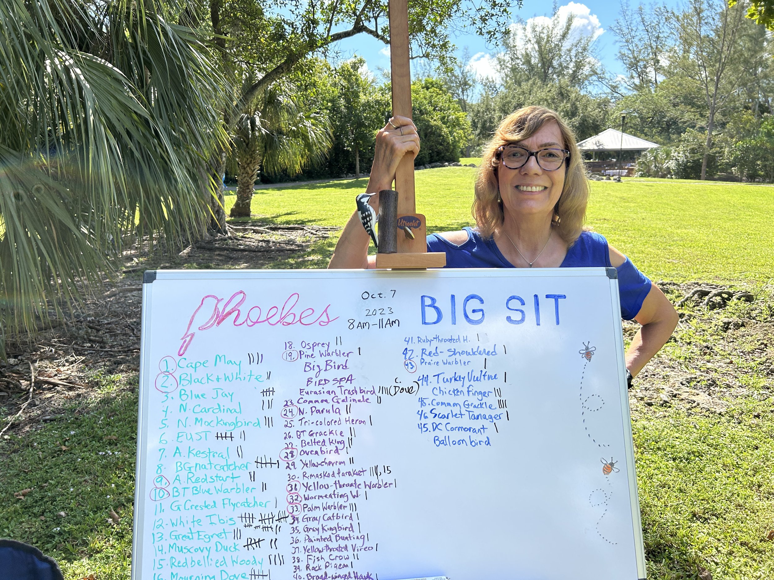  Roxanne Featherly and her super cool tally board! 