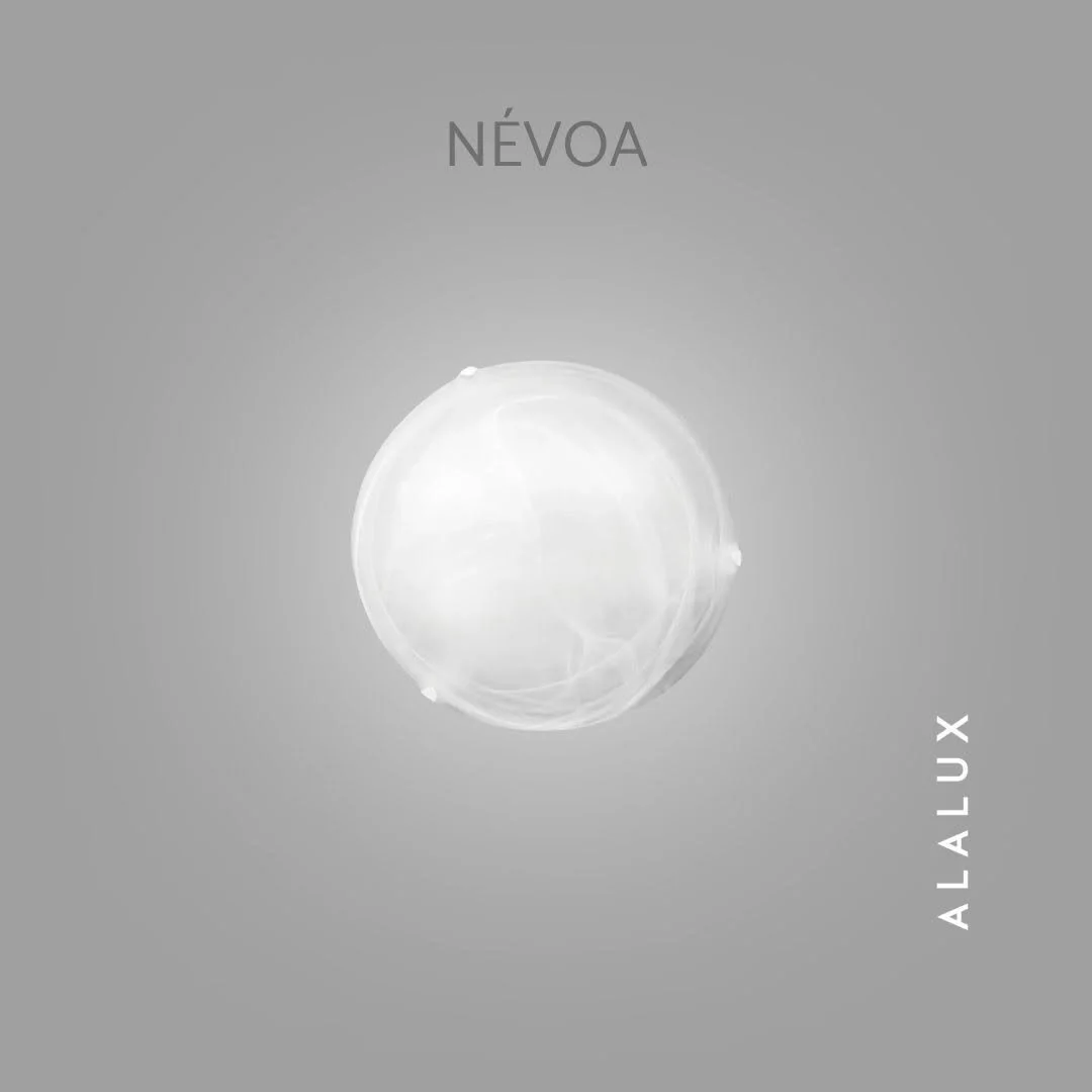  A  luminária de teto NÉVOA , da ALALUX, combina design minimalista, formas orgânicas e a delicadeza do vidro trabalhado para criar uma peça de iluminação decorativa sofisticada e atemporal. Seu desenho circular e sua superfície cuidadosamente elabor