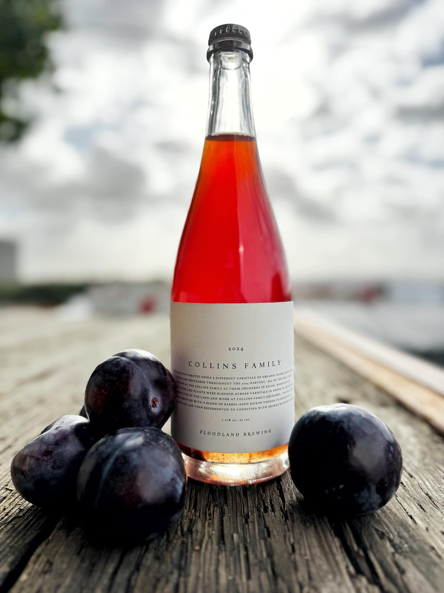 Did somebody say pour me a drink? 🥃 

Our pals at @floodlandbrewing have entered the chat. 8 varietals of plums and pluots from our 2024 harvest were used to make this limited release, showcasing the character, flavor and love of what we grow. 

Che
