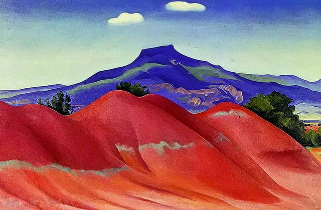 Modern-handmade-painting-georgia-o-keeffe-red-hills-with-pedernal-white-clouds-on-oil-painting-canvas.jpg_640x640.jpg