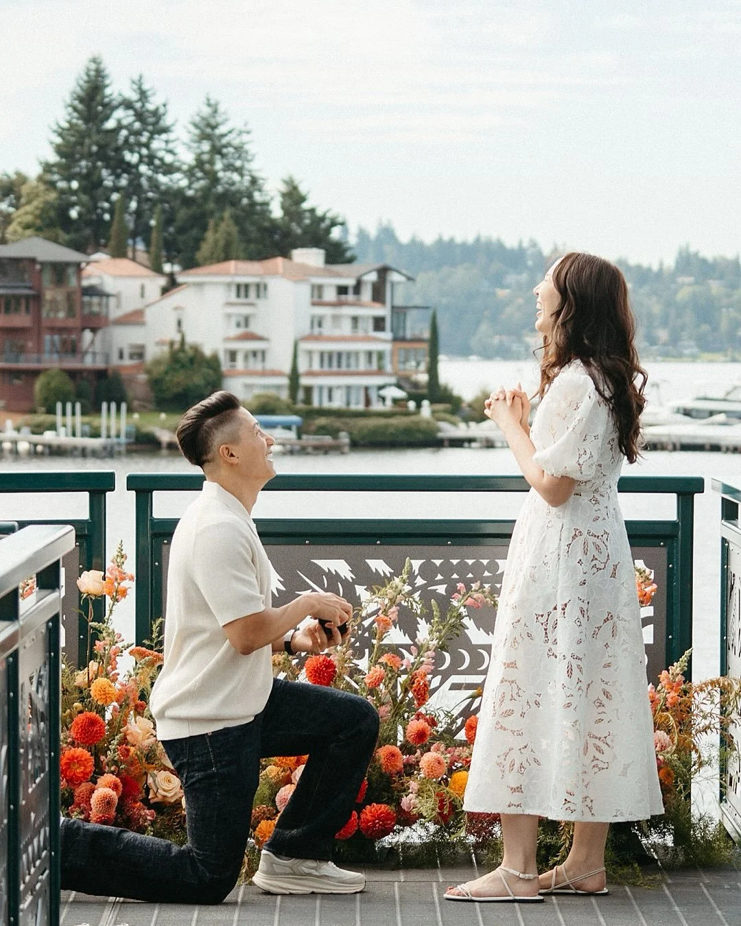 A little &ldquo;Welcome Back to the PNW,&rdquo; with a surprise proposal - feels nice being on the other side of the waters this time ☺️