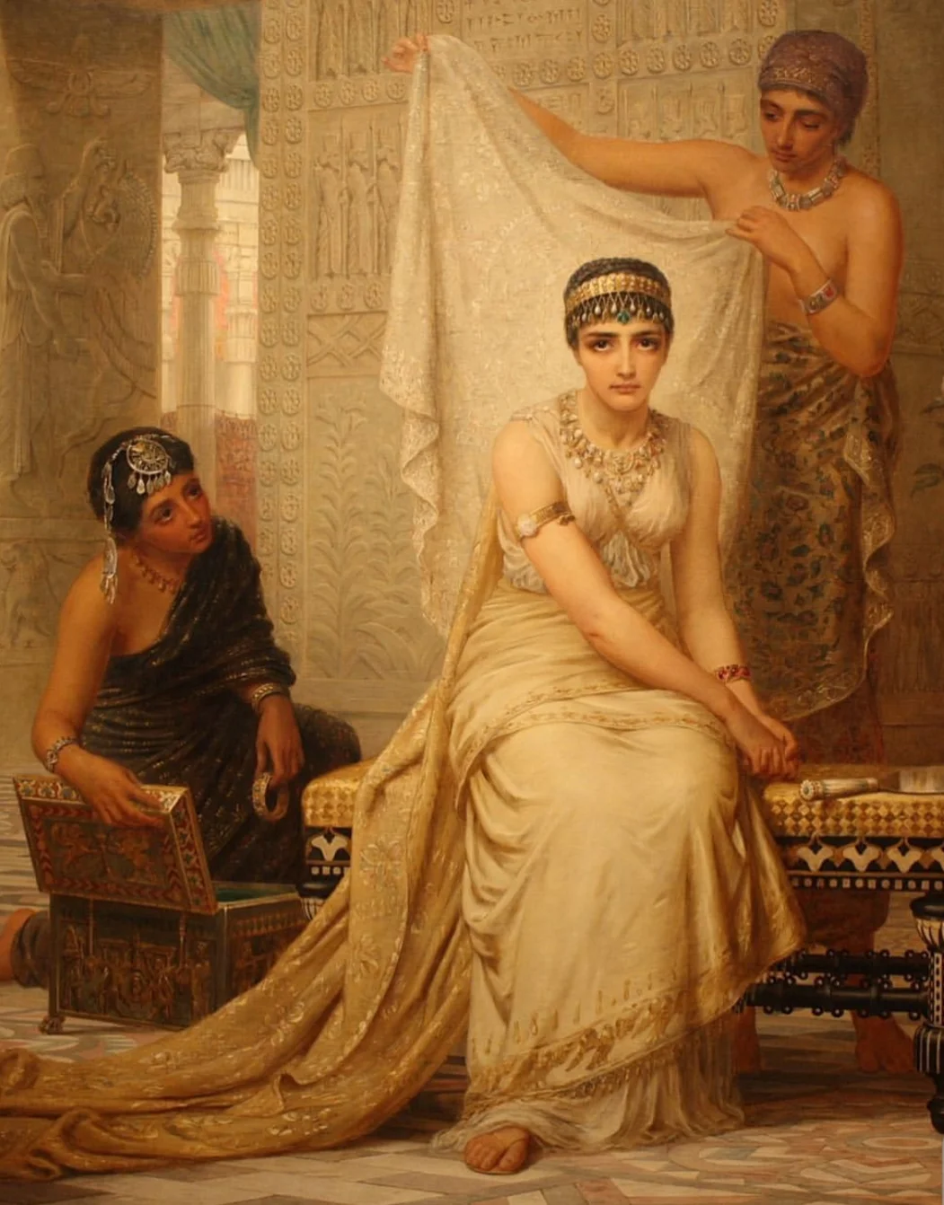 Queen Esther - a Jewish queen of Xerxes - Edwin Long , 19th century.