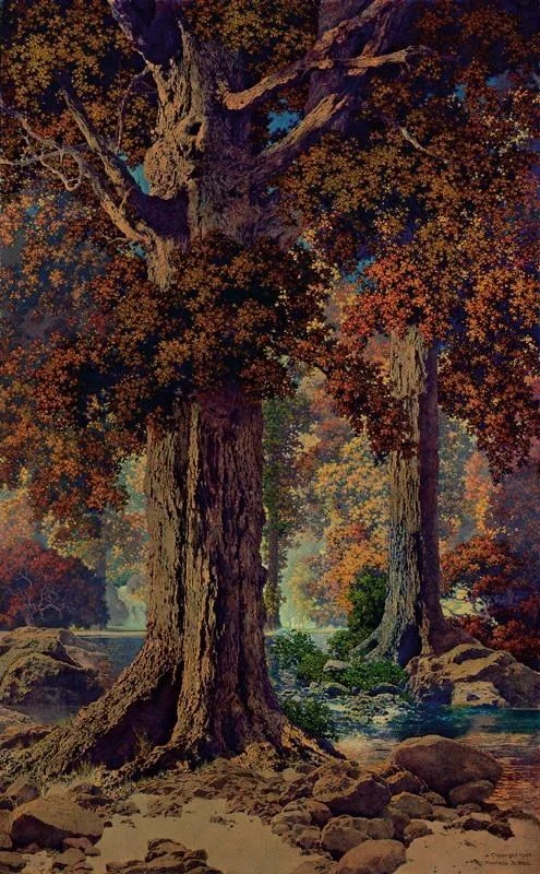 ‘Autumn Woods’ - Maxfield Parrish (1927)