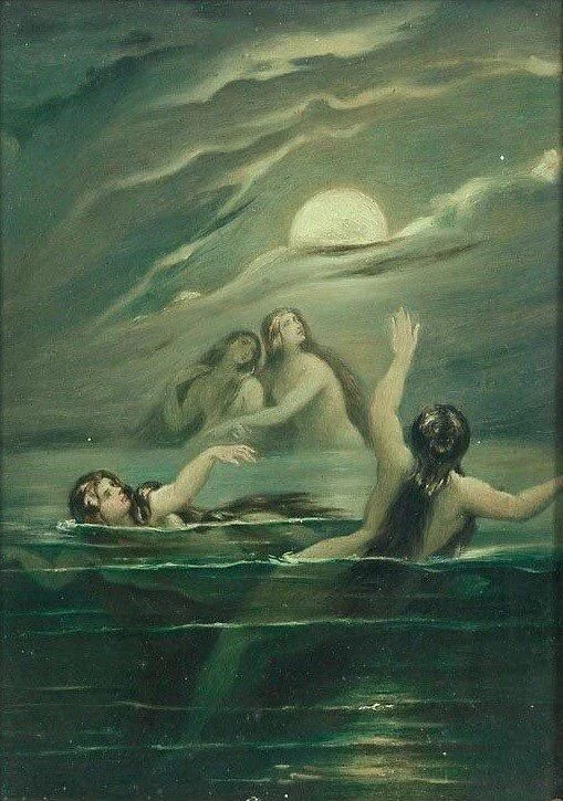 ‘Nereids worshipping the moon’ - Moritz von Schwind