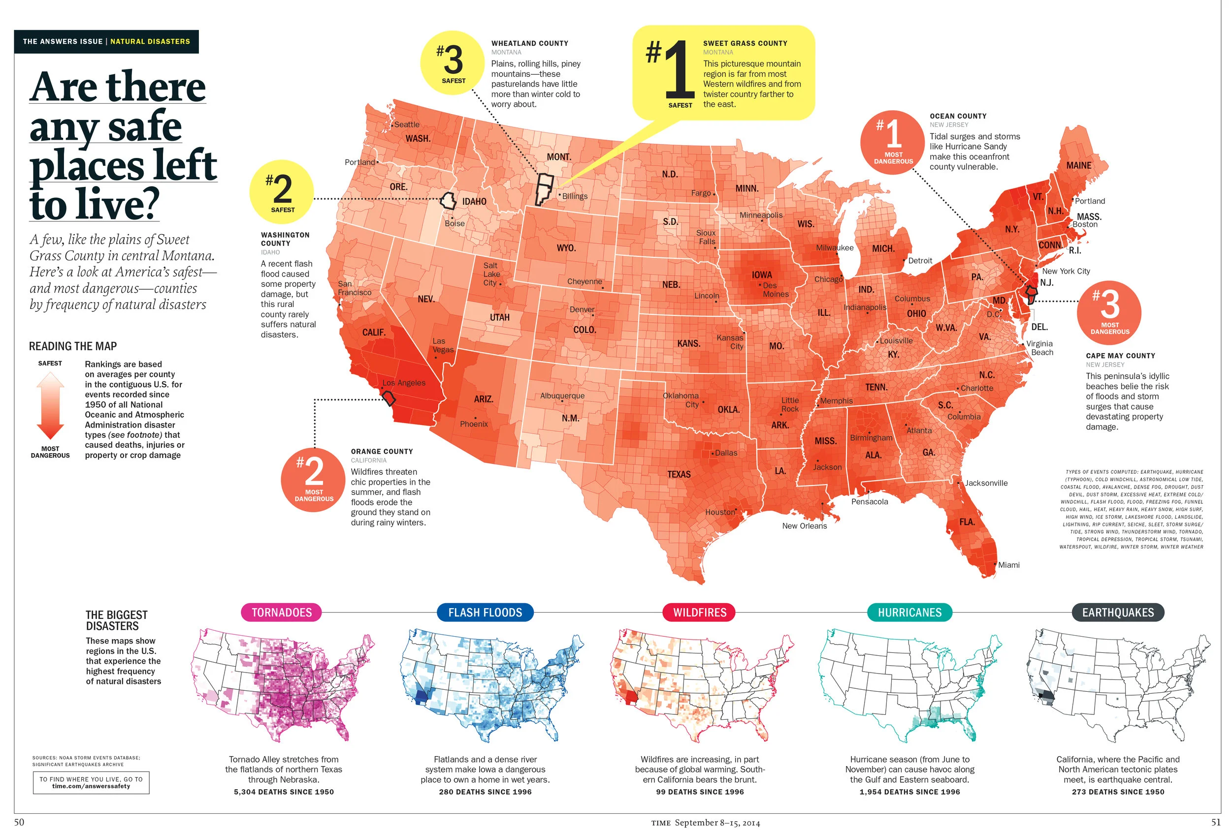 Safest Places to Live, 2013