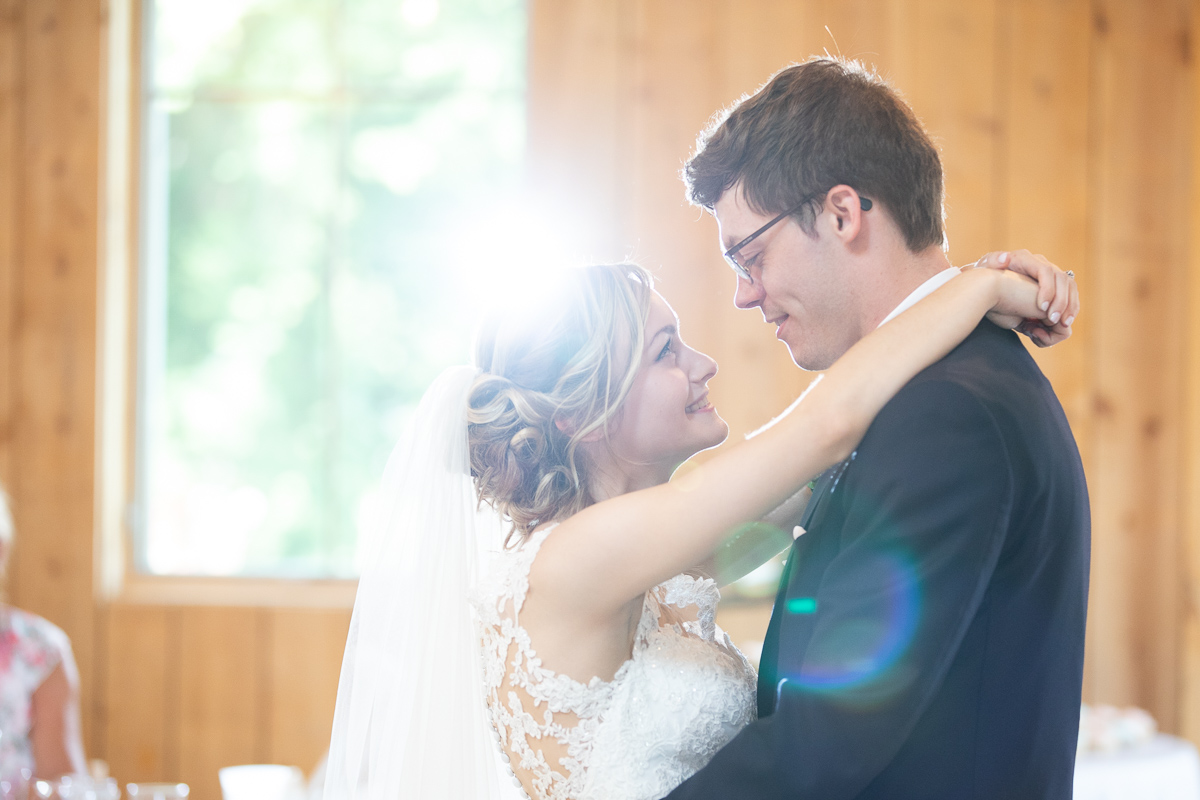 Bride and groom's first dance. 