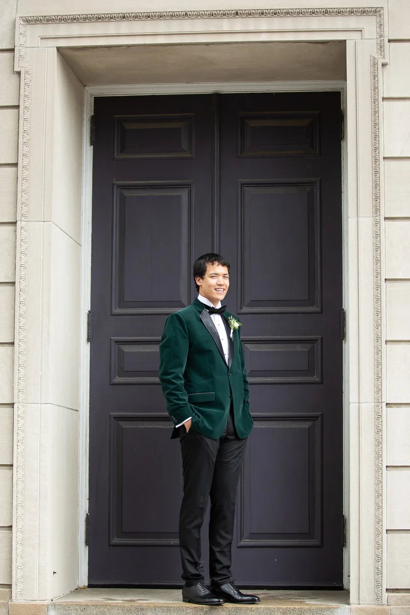 Groom formals at Boston wedding.