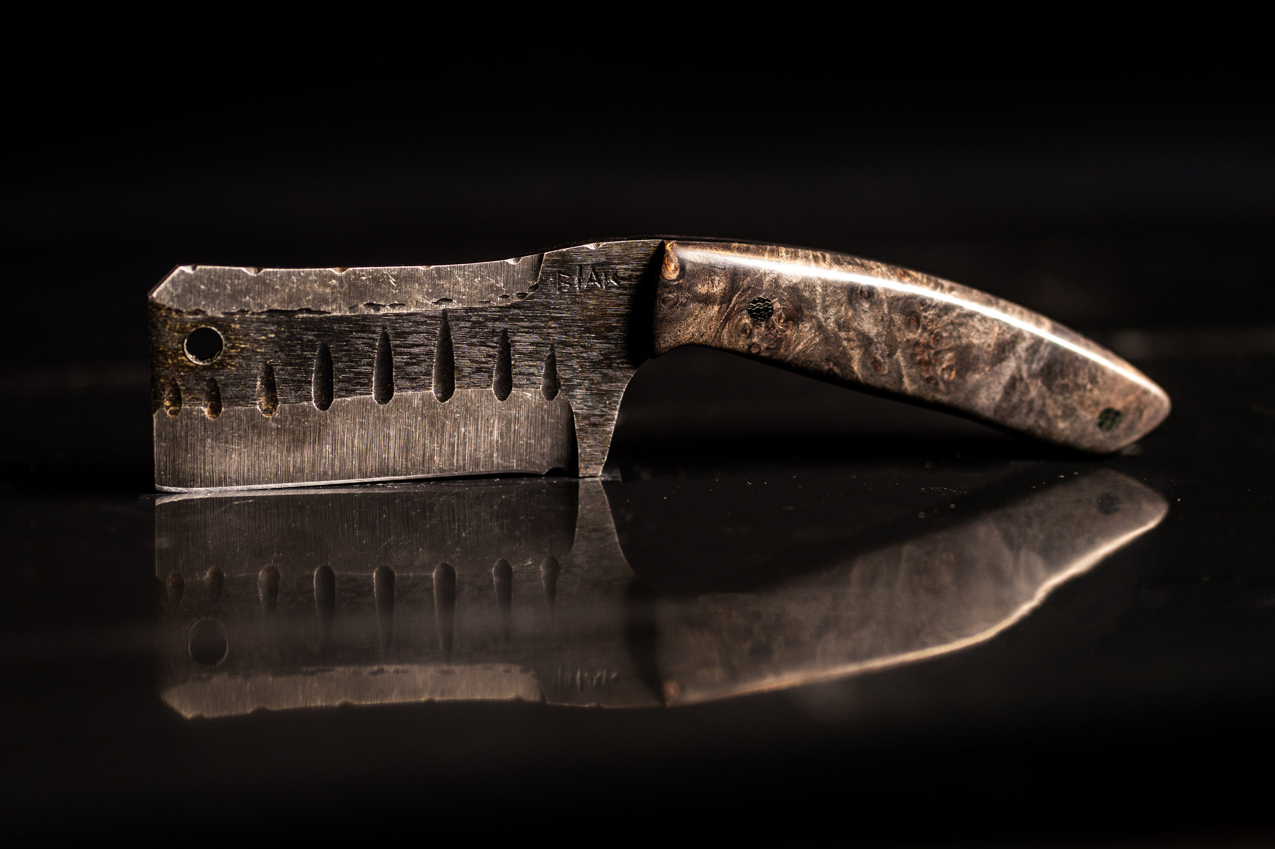 EDC Mini Cleaver/ Handmade Damascus Steel/ Bushcraft knife/ Tactical h –  Titan International K.