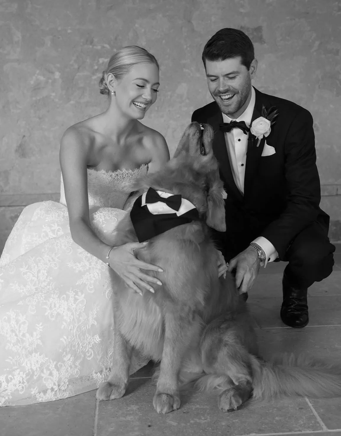 Bride&rsquo;s best friend 🐶🤍 Congratulations to the beautiful Hayley! 

xo WB 💋