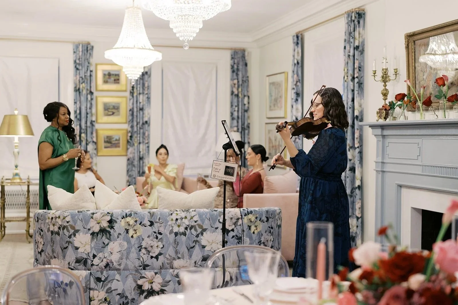 Rae Marshall Photo cocktail hour violinist at 1893 House Raleigh.jpg