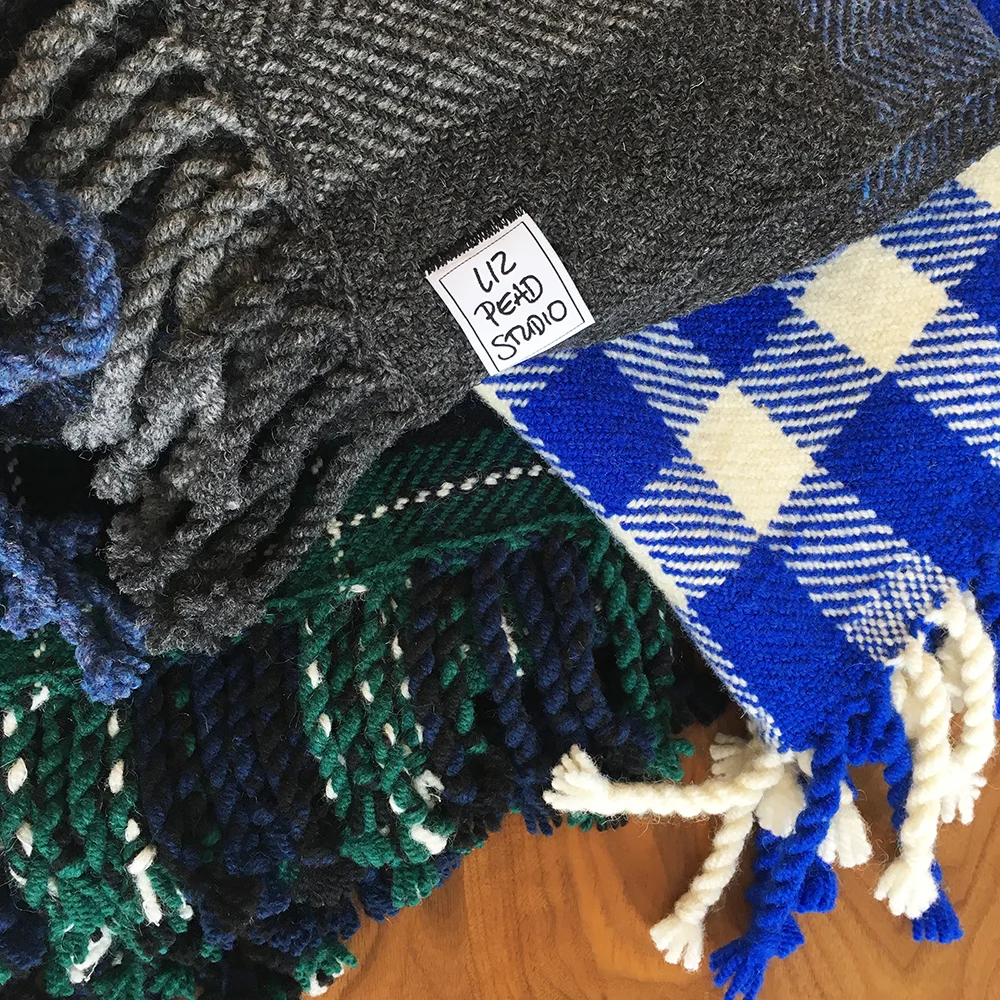 Liz Pead, Handwoven Blankets as part of the Exploring Landcapes exhibition in collaboration with the Kawartha Yarn & Fibre Festival
