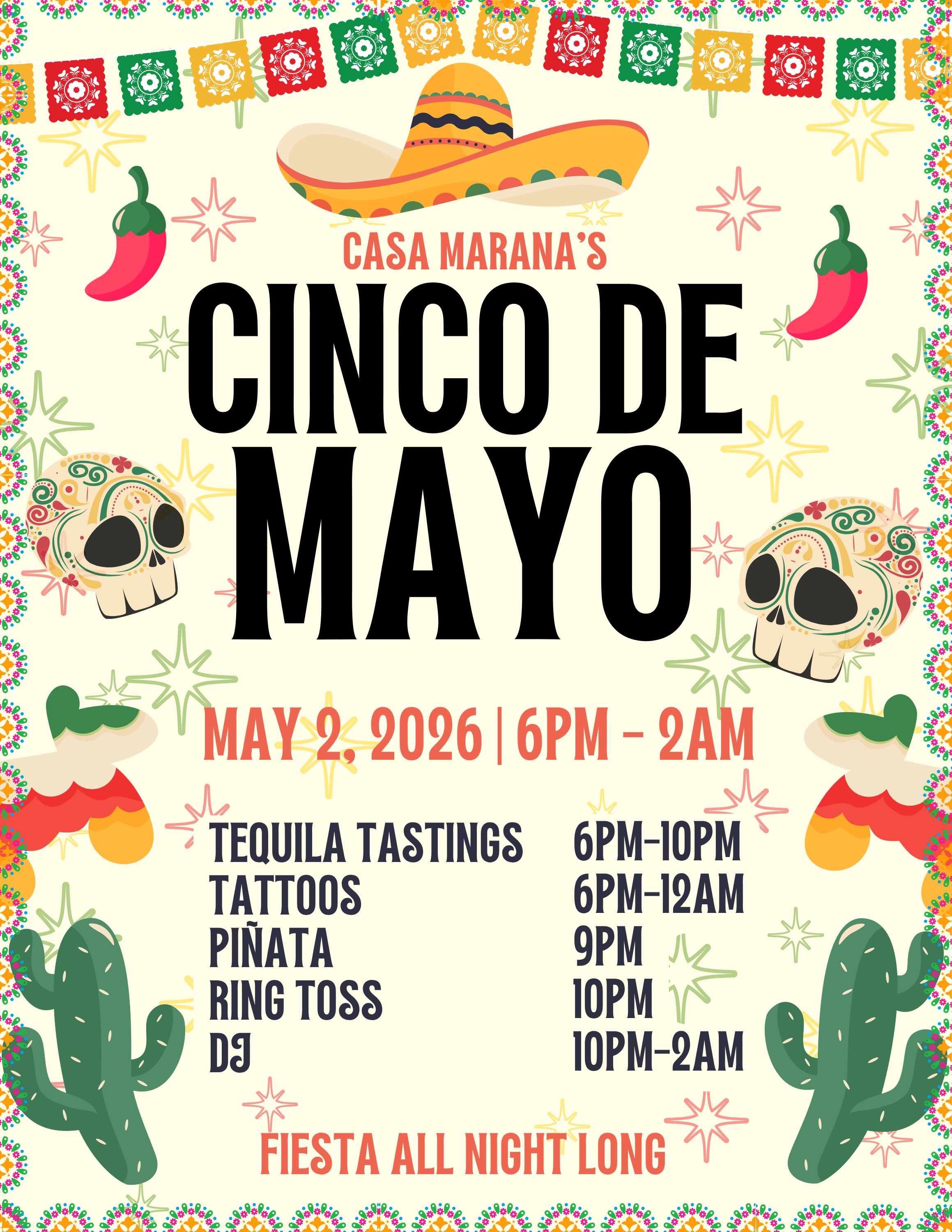 Cinco De Mayo Fiests at Casa Marana!