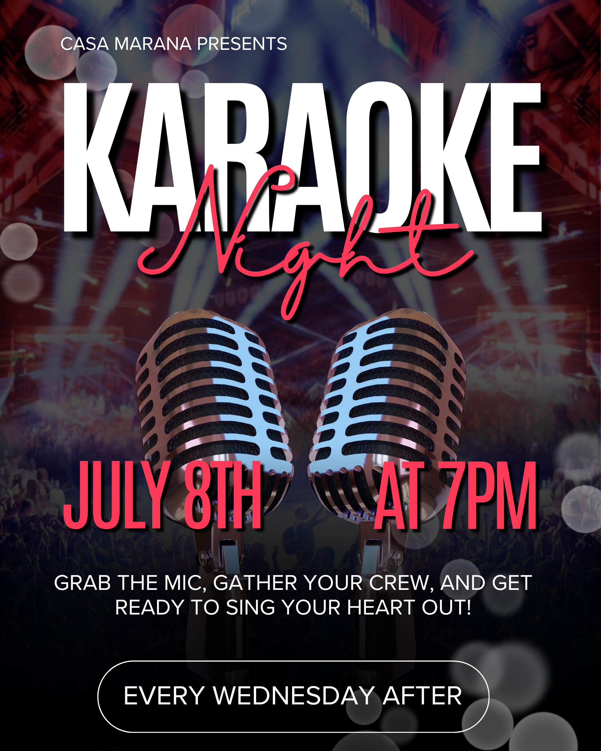 Karaoke Night at Casa Marana!