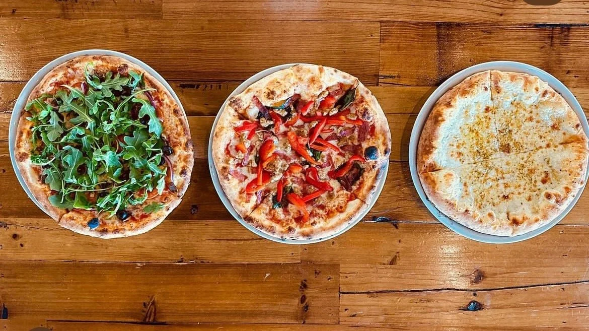 Three handmade pizzas at Casa Marana in Marana AZ