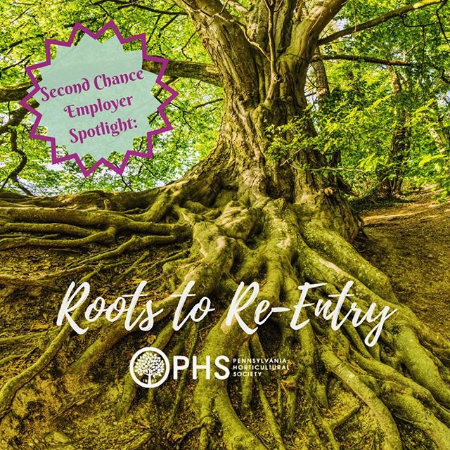 A second chance employer is an employer that hires returning citizens who might otherwise struggle to find work because of their criminal records. Roots to Re-Entry is a program by the Pennsylvania Horticultural Society that aims to provide the tools