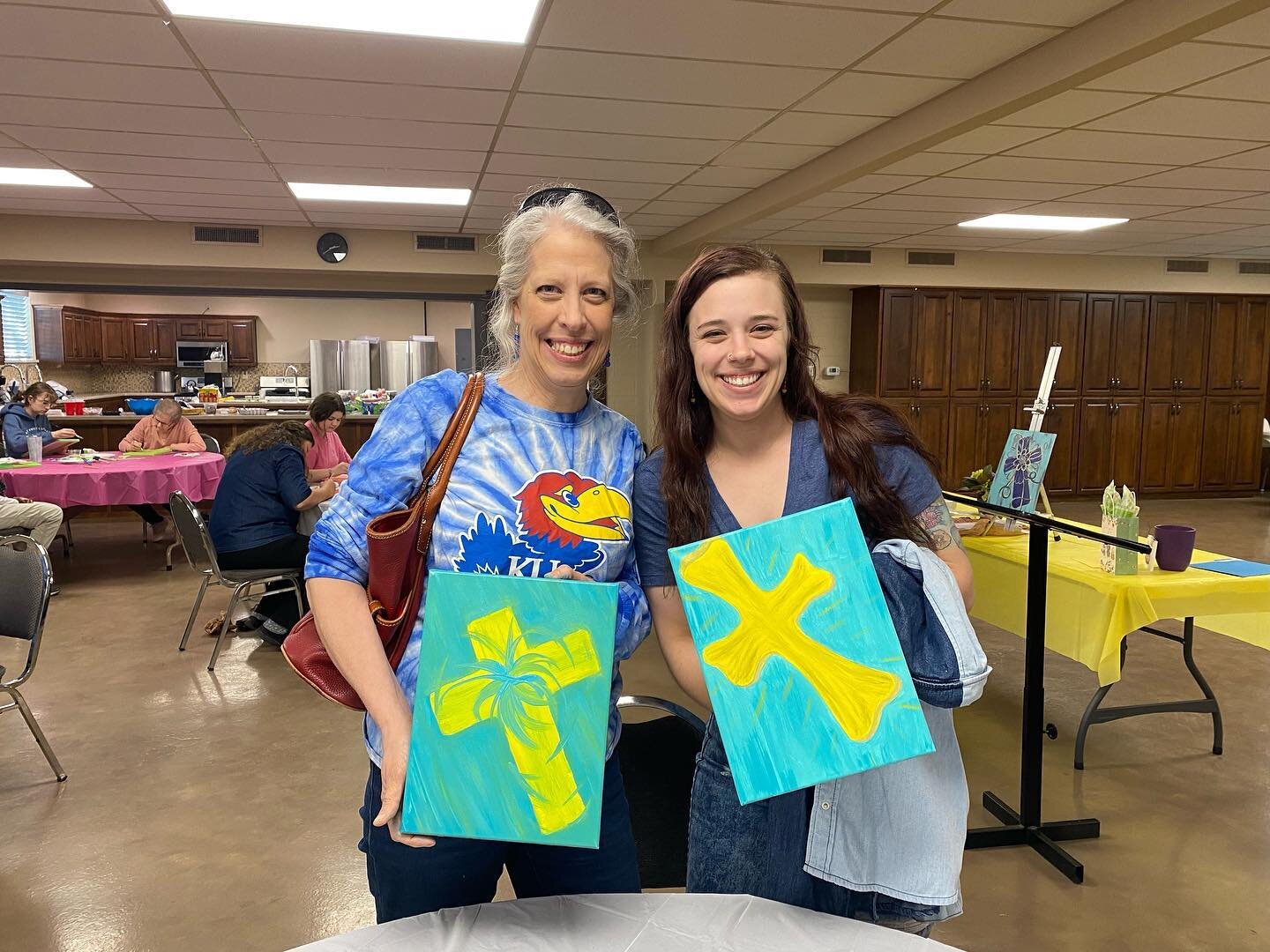 The ladies had a great afternoon painting, talking, laughing, and hearing a word from Pastor Jodie!