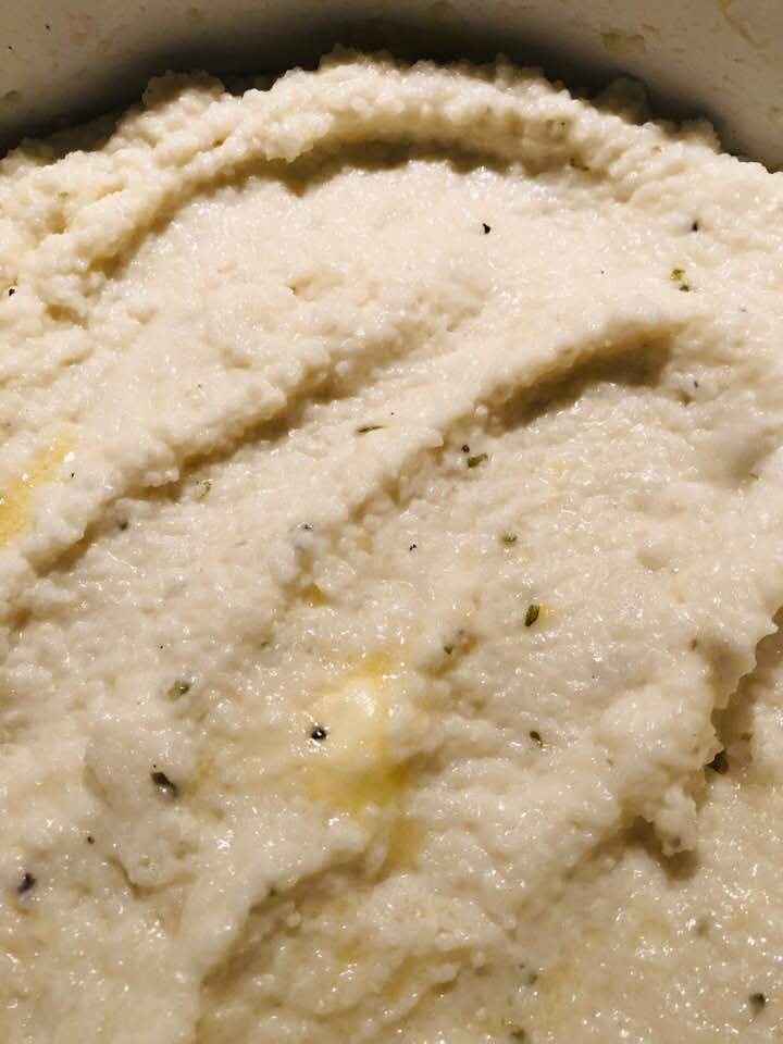 Creamy, buttery grits