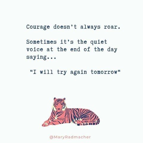 Courage isn&rsquo;t always loud and intense. It can also be found in the small things. It is the courage to be kind to be yourself. The courage to smile at a stranger. The courage to finish another day. ⁣⁠
⁣⁠
📸 Reposted from @beneaththefilter 
⁣⁠
⁣⁠