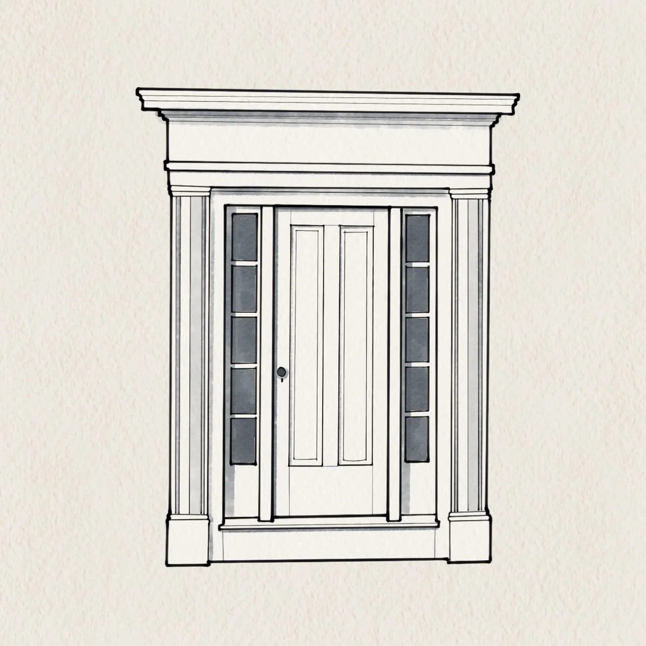 Travel sketch: Cape Cod doorway

#architecturaldetail 
#sketchbook
#architecturalsketch