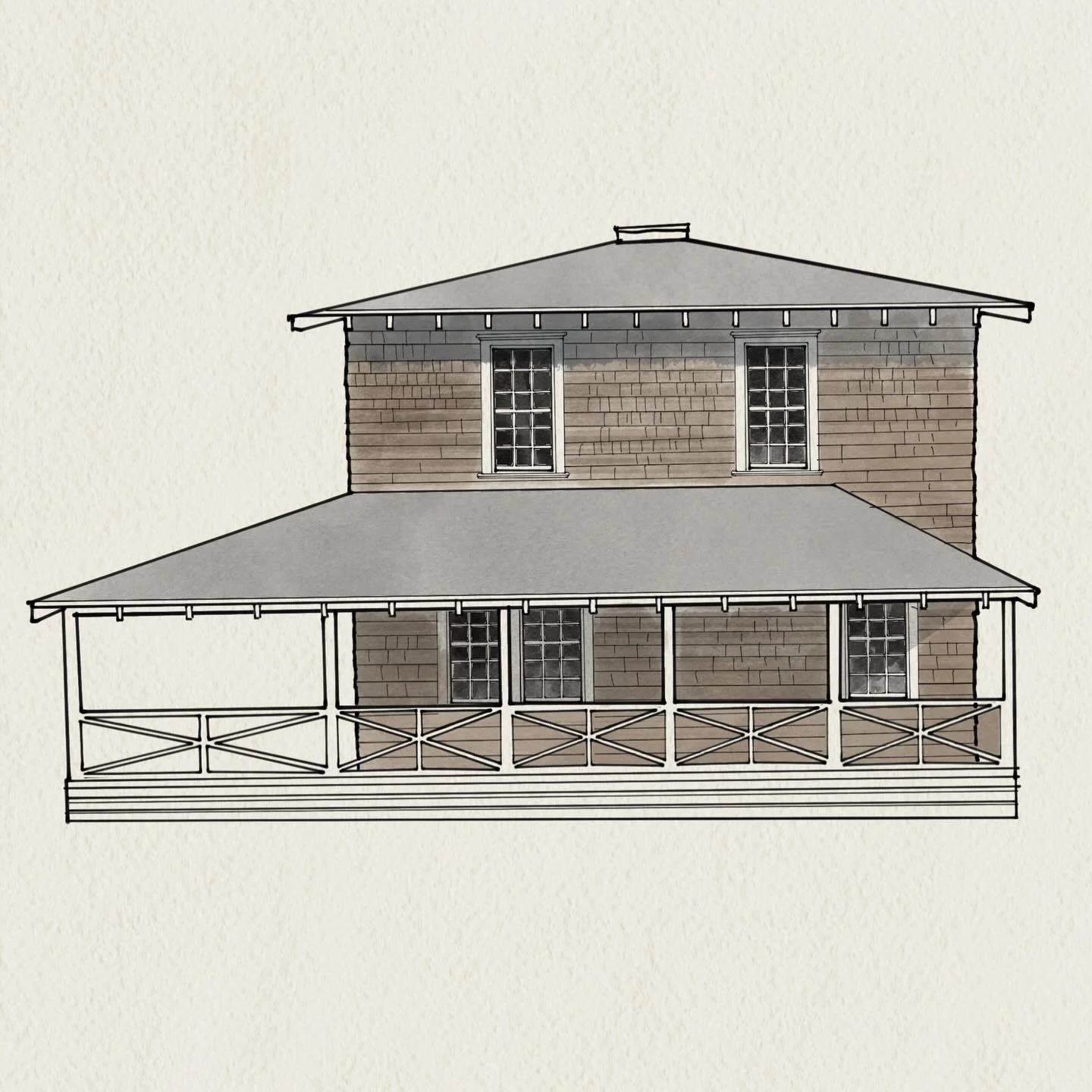 Sketch: Wrightsville Beach old-timer
