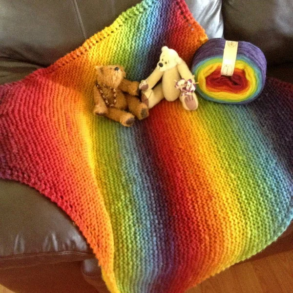 rainbow swaddle blanket
