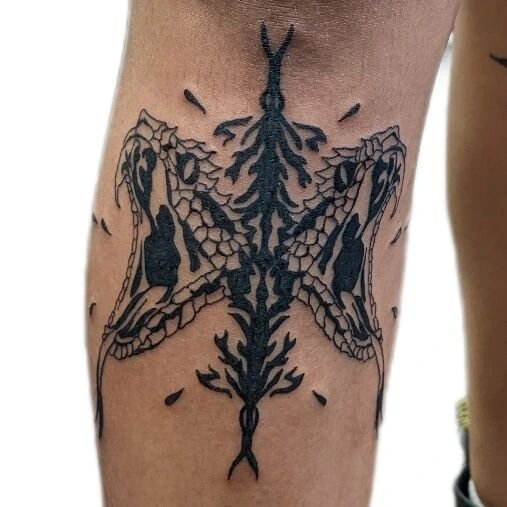 Spitting ink. Come get some.
Snakes fresh, spider healed.
#tacomatattoo #rorschach