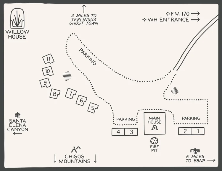 Location — Willow House A Place To Stay Terlingua, TX