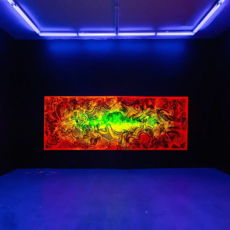 Step Inside Vernon O’Meally's Psychedelic 'This Way to That Way' Solo Show